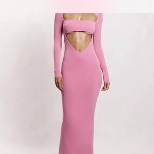 Meshki Ashleigh PINK Cutout Maxi Dress